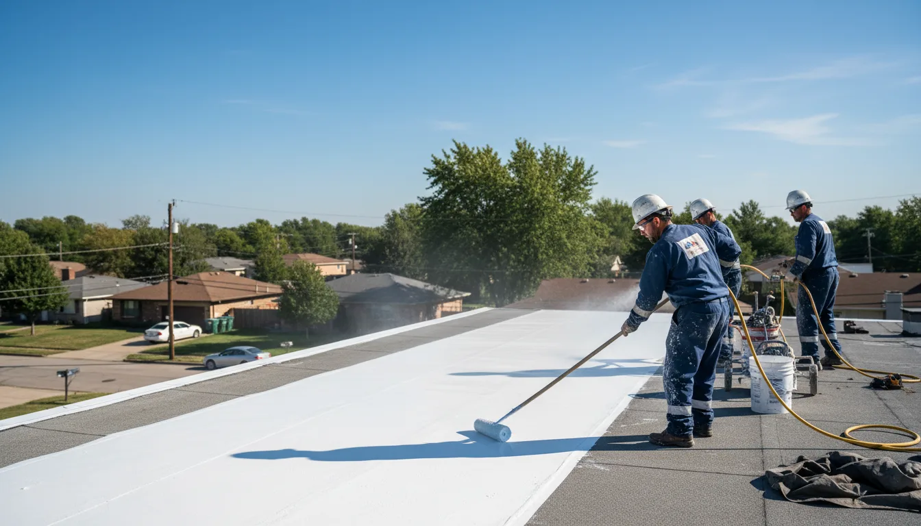 Commercial roof coating in Hampton, AR near me